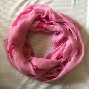 Pink Ribbon Scarf